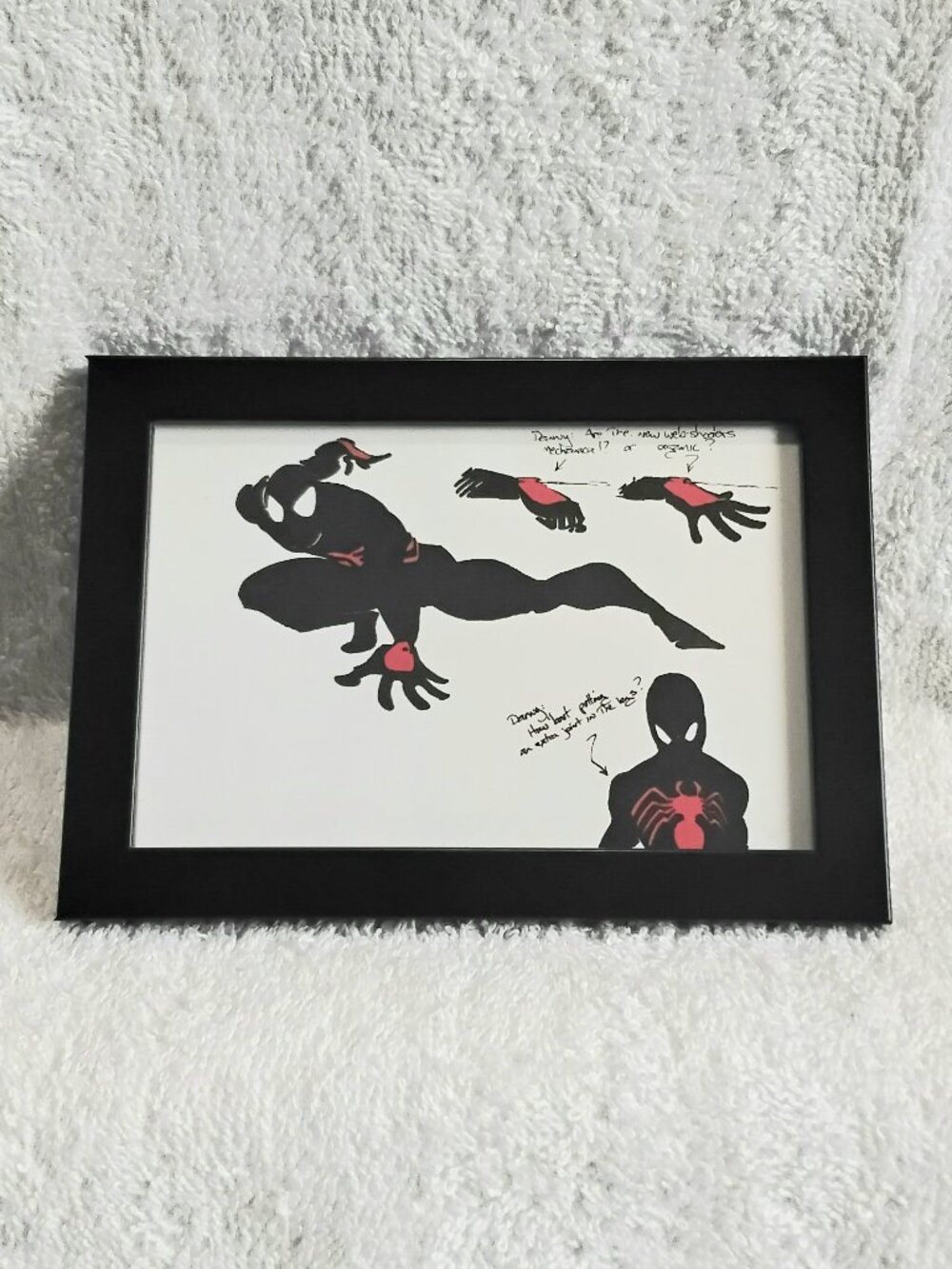 3/$25 4" x 6" Framed Spider-Man Costume Design Custom Pic!!